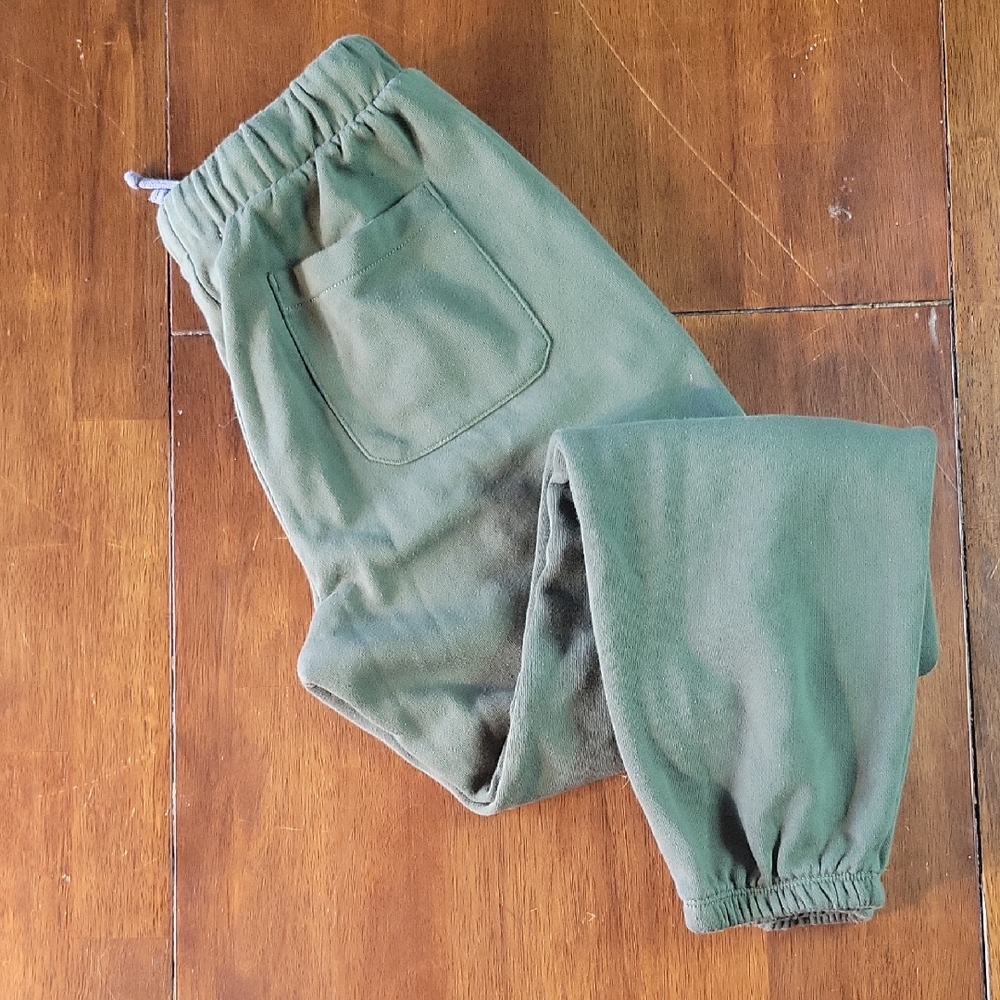 Vans Green Sweatpants Relaxed Fit Soft Material